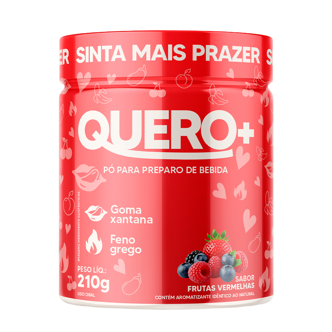 Quero+ sabor frutas vermelhas