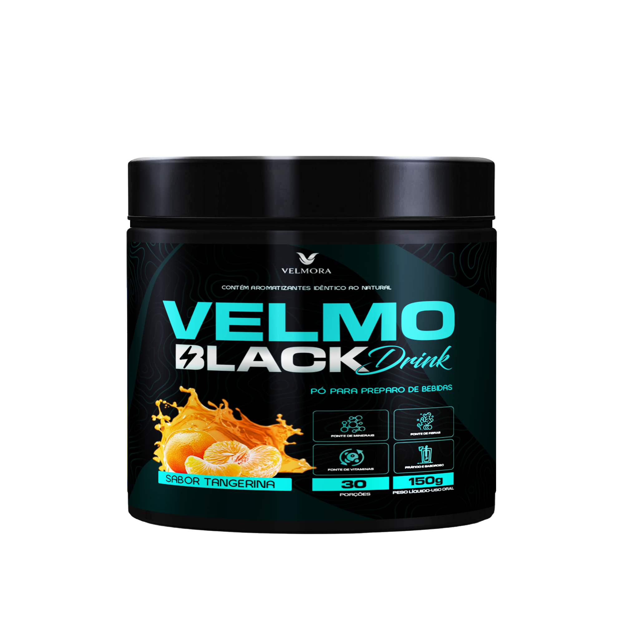 Velmo Black Drink sabor tangerina